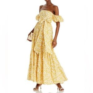 AQUA by Bloomingdales Floral Off-the-Shoulder Maxi Dress - 100% Exclusive